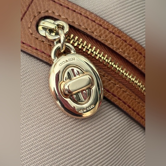 Coach Canvas Tan Leather Sawyer Crossbody - Picture 14 of 14